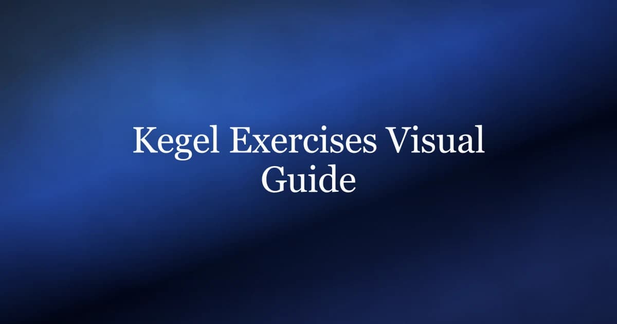 Kegel Exercise Pictures for Men: A Visual Guide