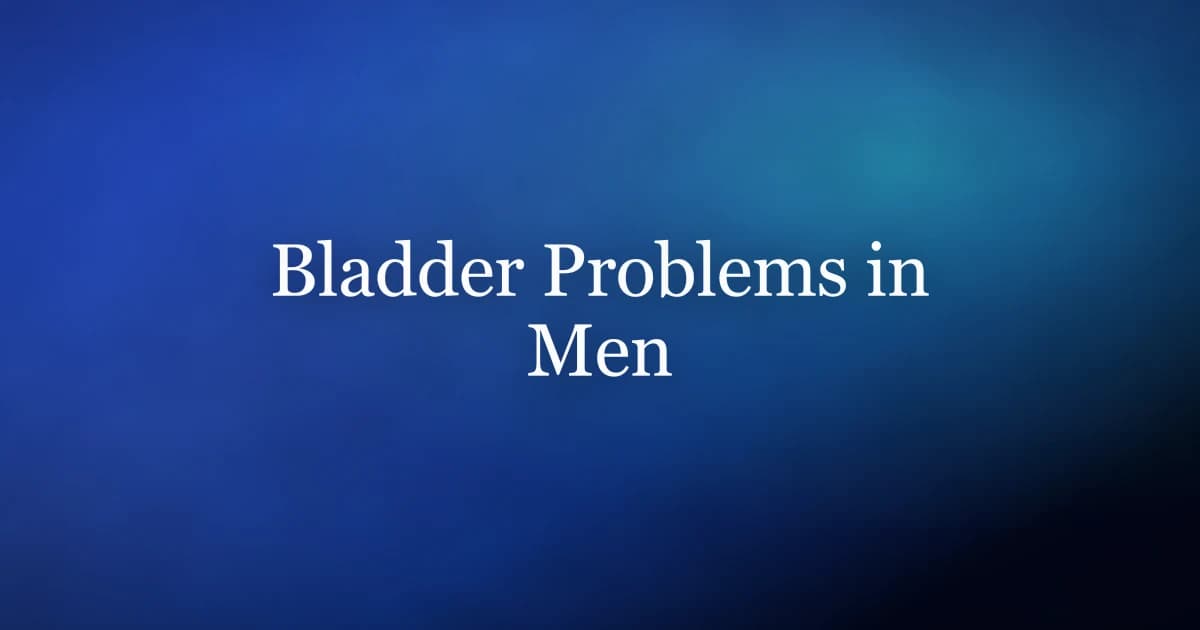Common bladder problems in men — causes, symptoms, and the pelvic floor training that helps