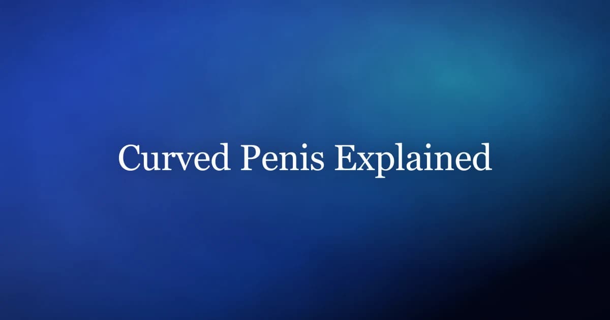 Illustration representing penile curvature and mens sexual health