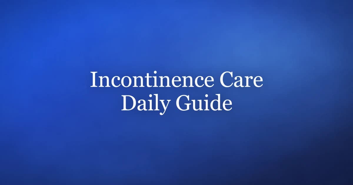 Incontinence care for men — skin protection, containment products, routines and pelvic floor rehabilitation