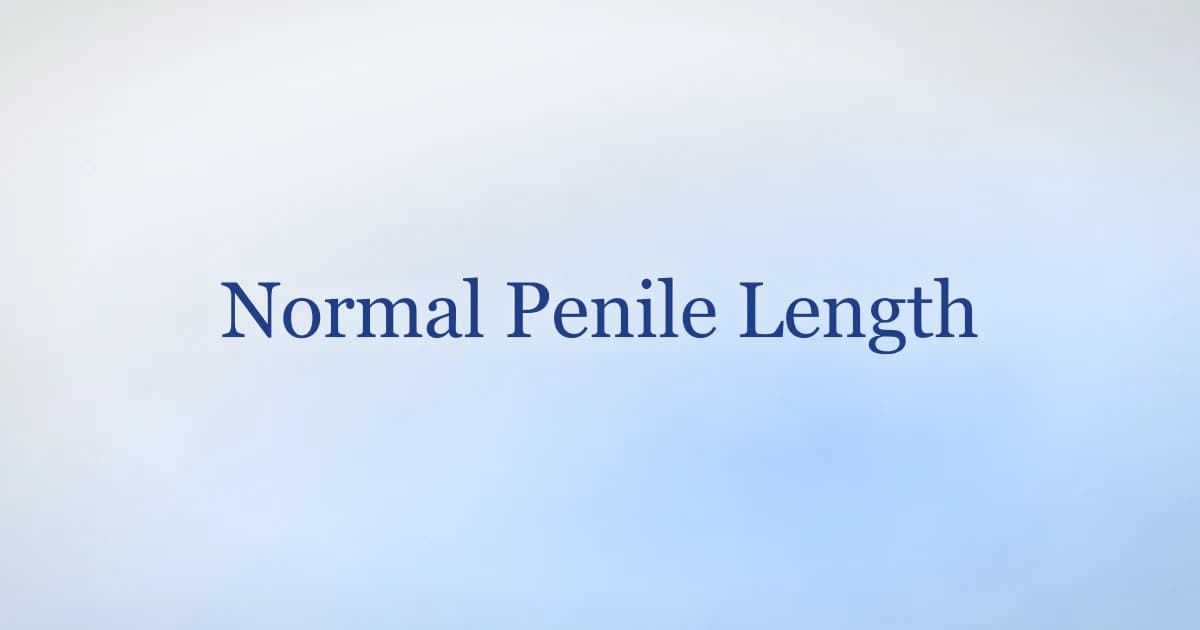Normal male penile length — clinician-measured averages for flaccid, stretched and erect