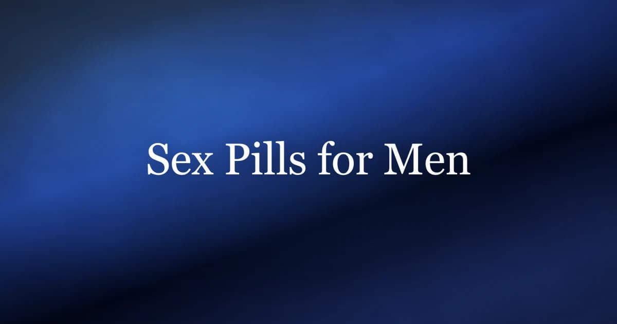 Sex pills for men: prescription ED medication versus over-the-counter supplements
