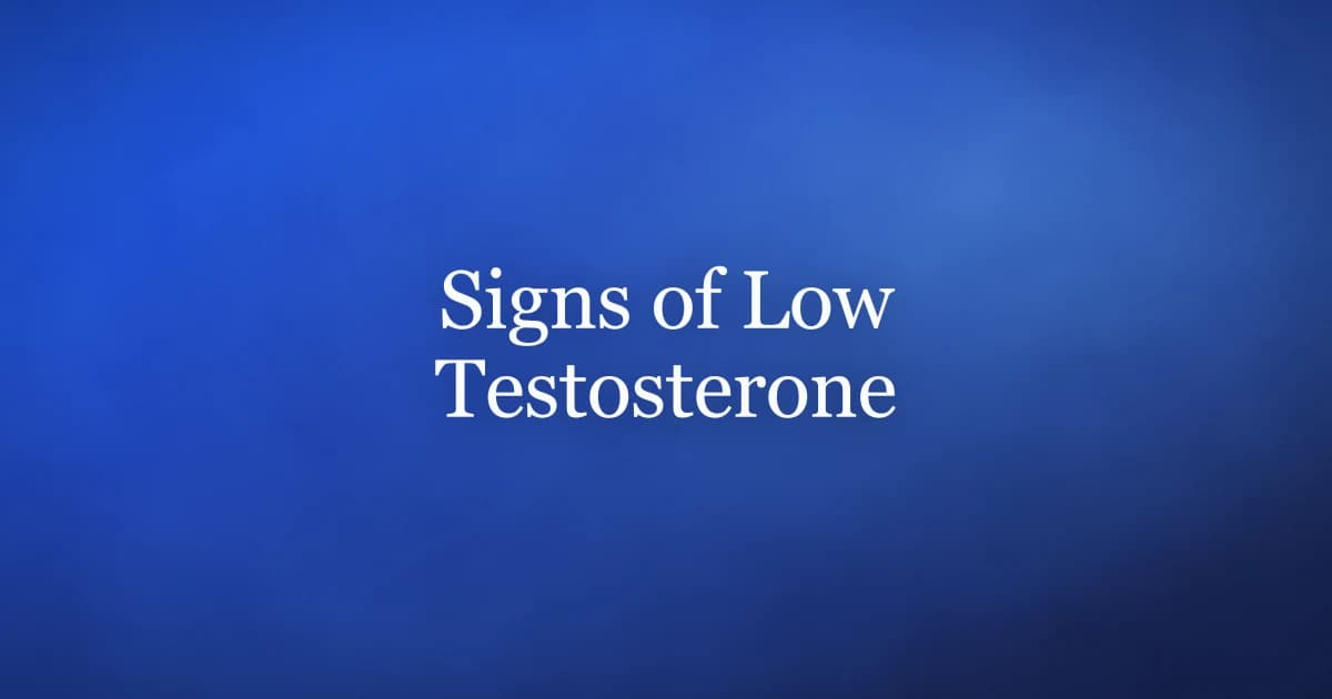 Signs of low testosterone in men — symptoms, blood test thresholds and what they actually mean