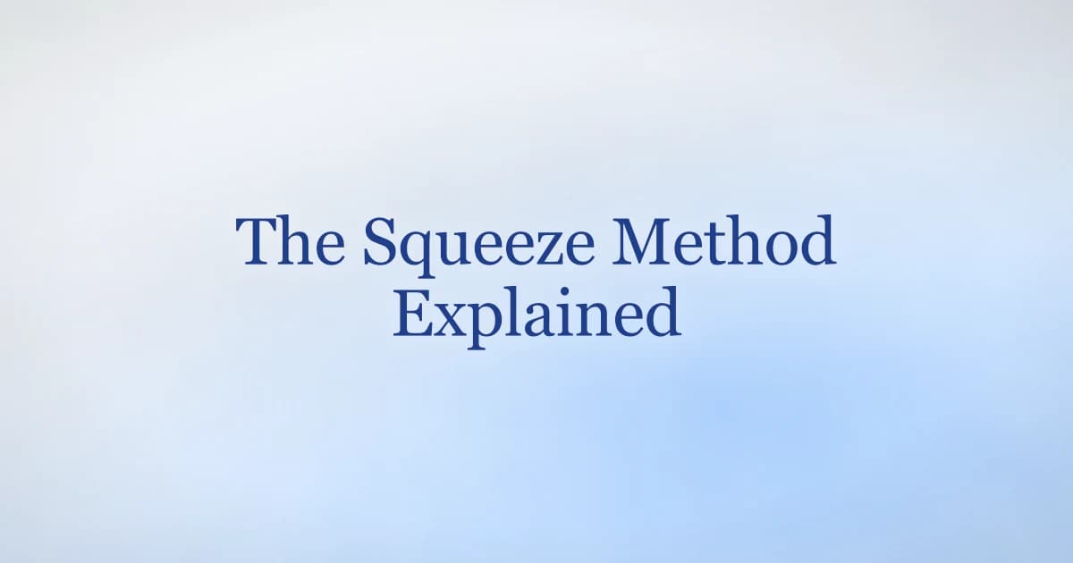 The squeeze method for premature ejaculation — how the pause-squeeze technique works